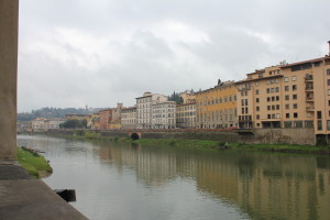 De Arno met uitzicht op het zuid-oosten. (ongeveer richting het huisje van Tommaso)